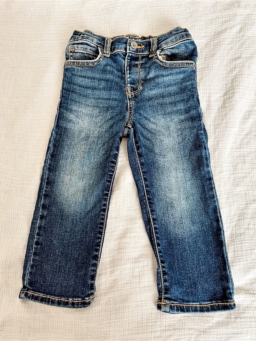 3/$20 Toddler Boys Stretch Straight Blue Jeans | The Children's Place | 2T